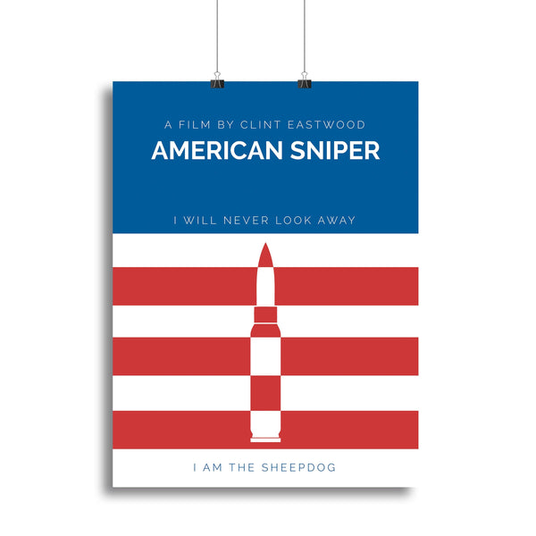 American Sniper Minimal Movie Canvas Print or Poster