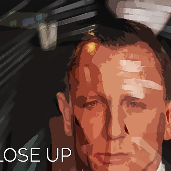 Daniel Craig James Bond Pop Art 3 Split Panel Canvas Print