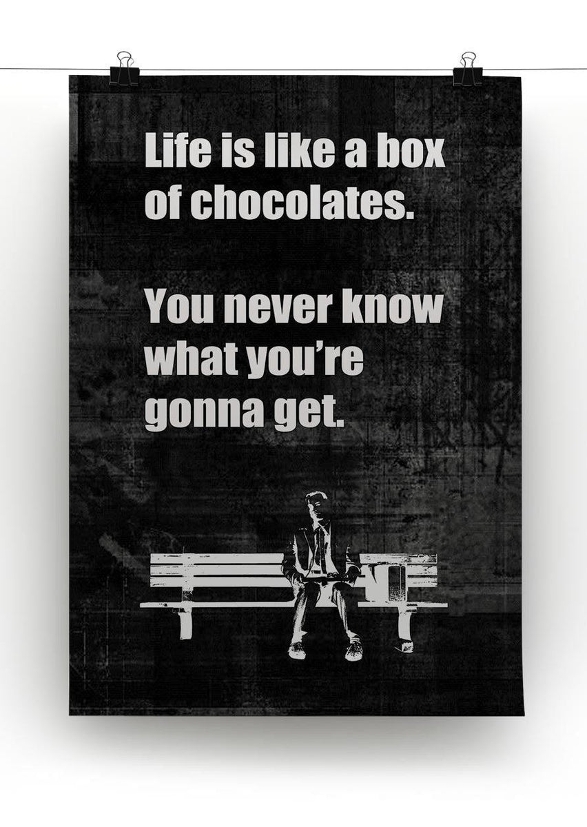 Forest Gump Box Of Chocolates Canvas Print or Poster