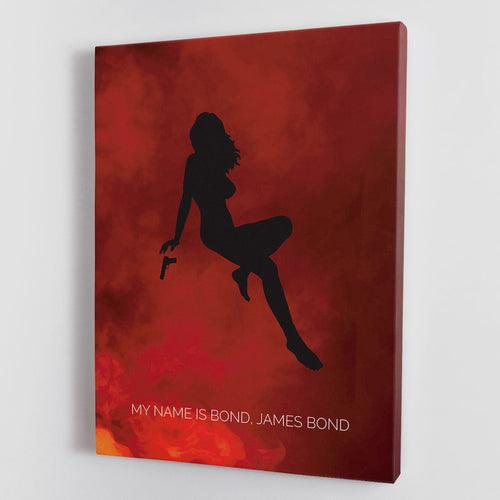 James Bond Minimal Movie Canvas Print or Poster