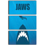 Jaws Minimal Movie 3 Split Panel Canvas Print