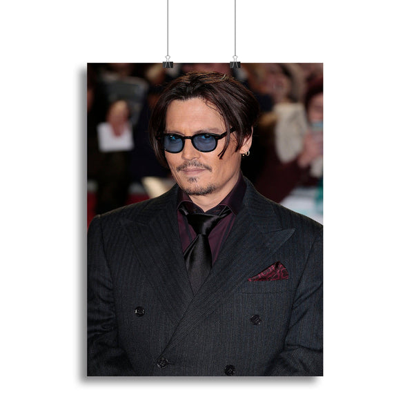 Johnny Depp in Sunglasses Canvas Print or Poster