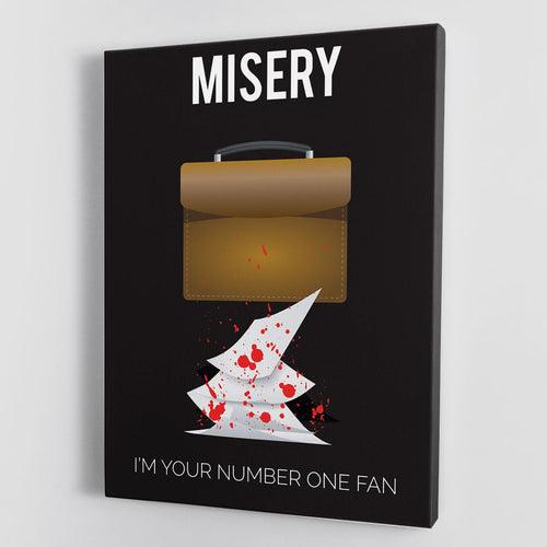 Misery "I'm Your Number One Fan" Minimal Movie Canvas Print or Poster