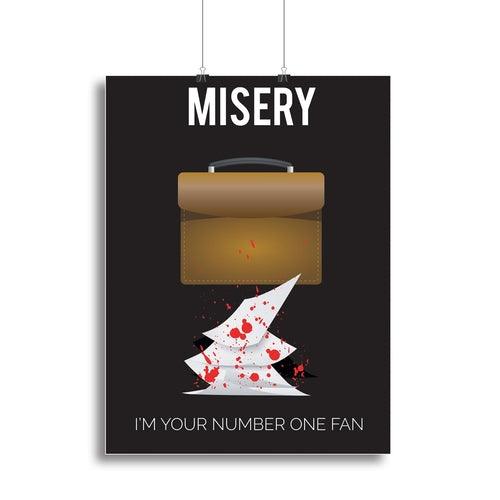 Misery "I'm Your Number One Fan" Minimal Movie Canvas Print or Poster
