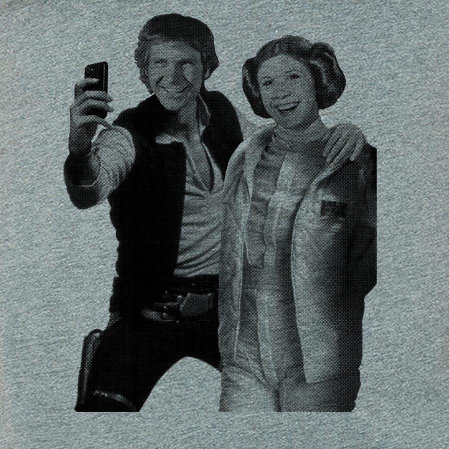 Star Wars Selfie, Han and Leia Graphic Tee