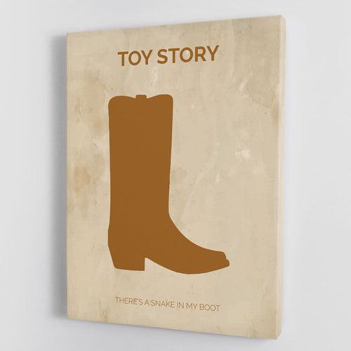 Toy Story Boot Minimal Movie Canvas Print or Poster