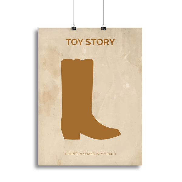 Toy Story Boot Minimal Movie Canvas Print or Poster
