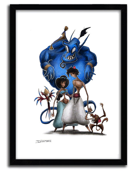 Aladdin Creepyfied wall art by DinoTomic - Hollywood Box