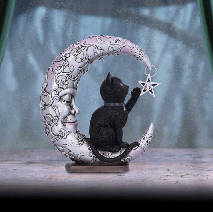 Luna Companion Moon and Cat Ornament 18.8cm