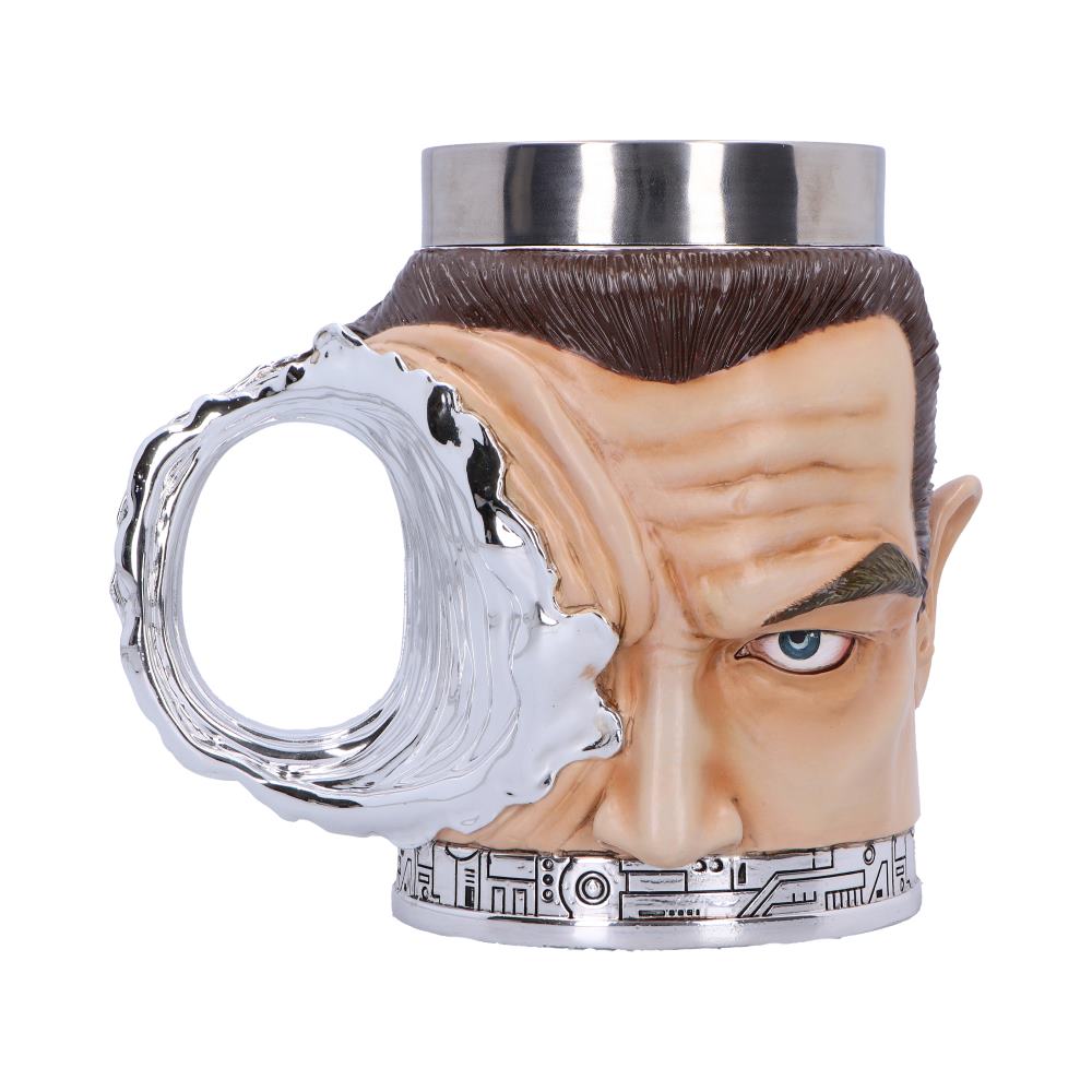 Terminator T-1000 Head with  Bullet Hole Collectible Tankard