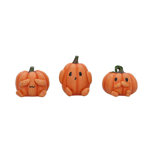 Three Wise Pumpkins 8cm