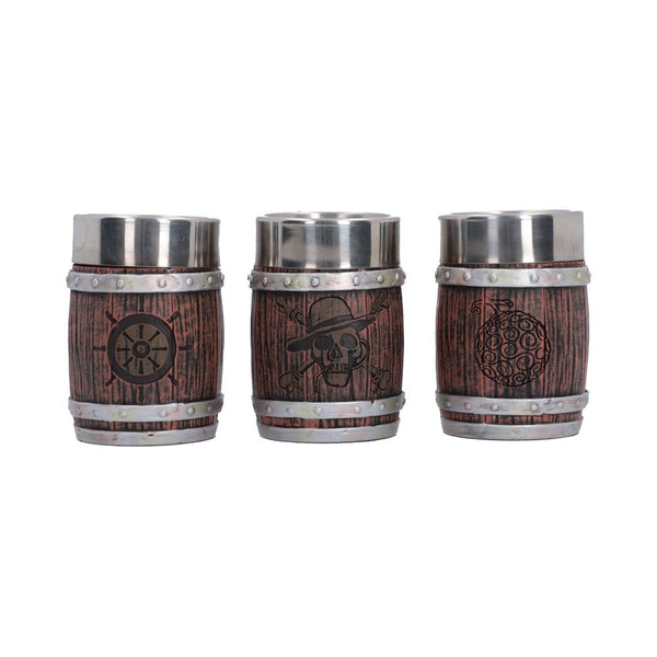 One Piece Barrel Shot Glass Set (Set of 3) 8.2cm