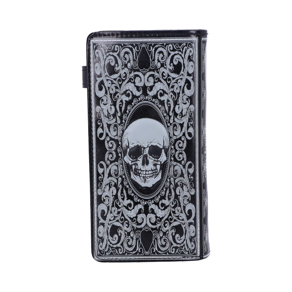 Skull Tarot Card Purse Embossed Wallet