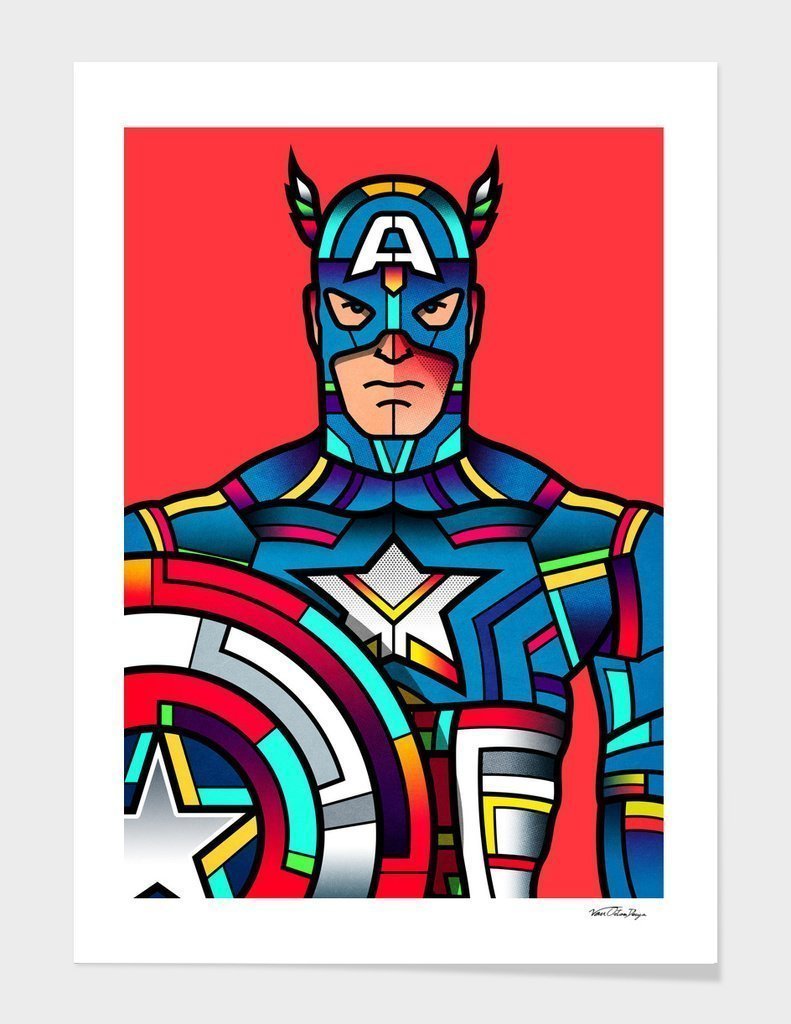 Captain America Vector Frame