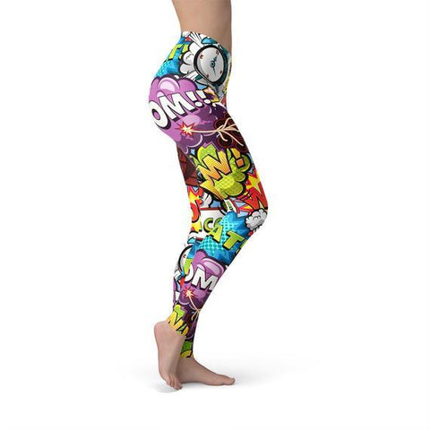 Comic Book Explosions Leggings - Hollywood Box