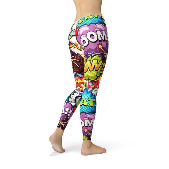 Comic Book Explosions Leggings - Hollywood Box