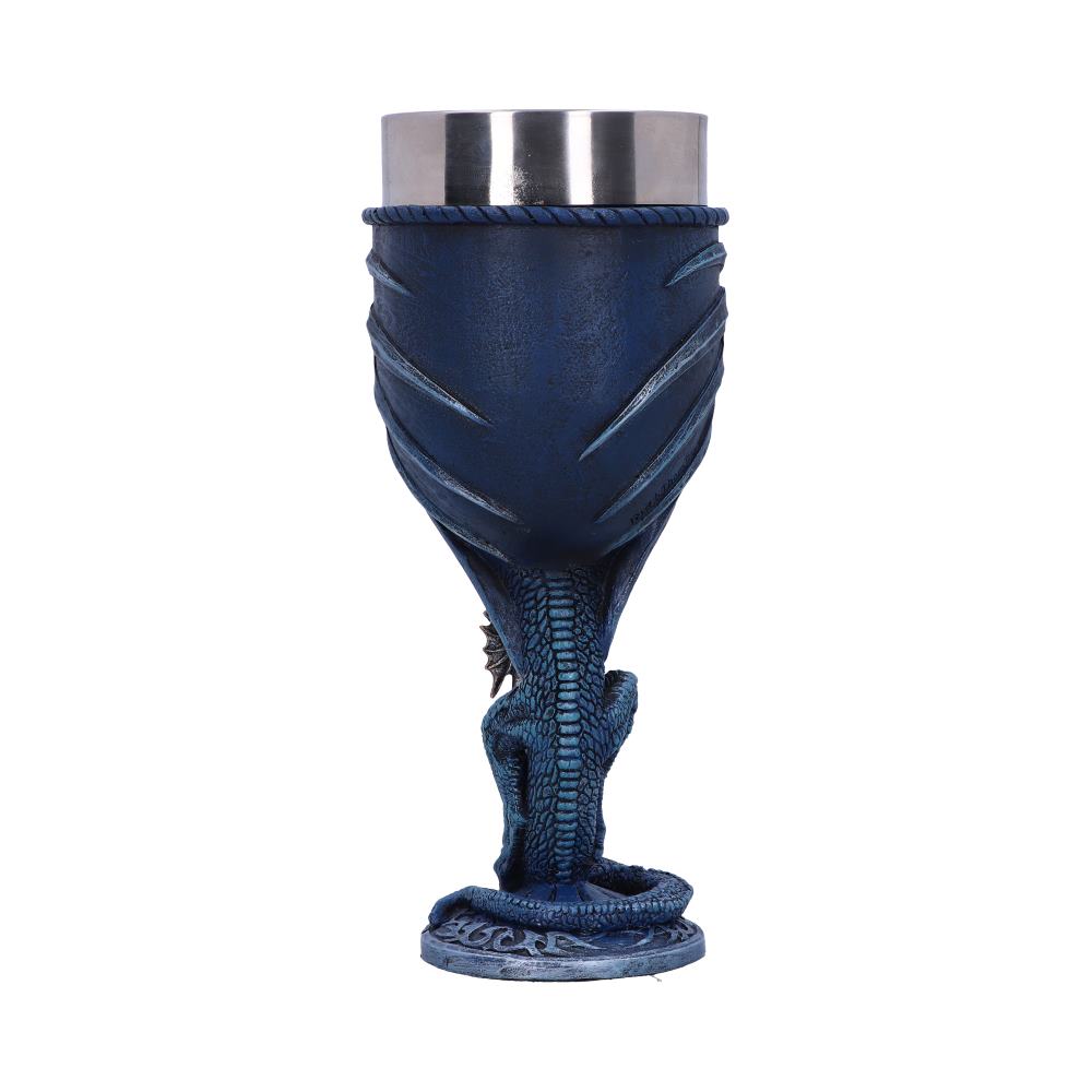 Ruth Thompson Sea Blade Blue Water Dragon Goblet Glass
