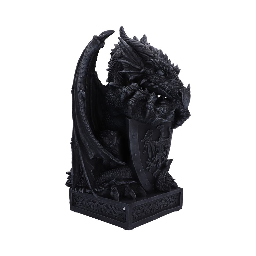 Ironshield Guardian Dragon Figurine 40.2cm