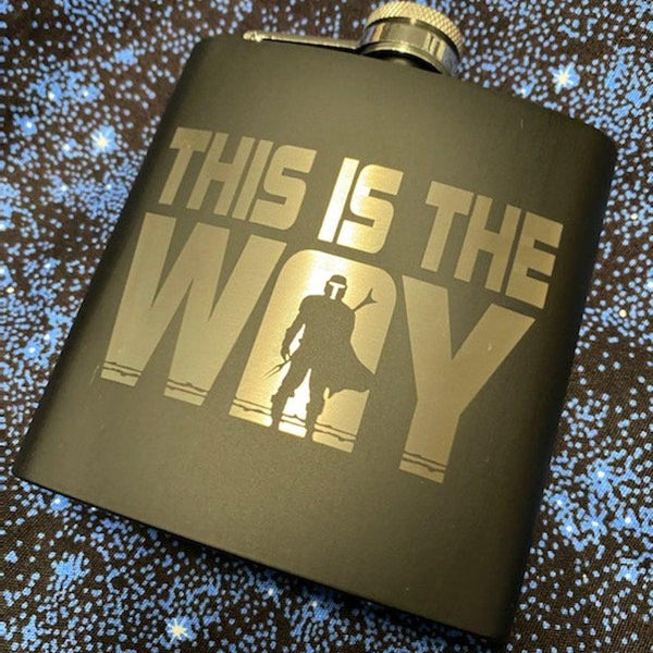 Mandalorian Stainless Steel Hip Flask