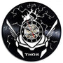 Thor Marvel Comics Handmade Vinyl Record Wall Clock