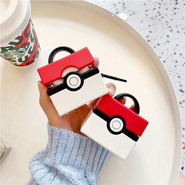 Square PokeBall AirPods Pro Headphone Case