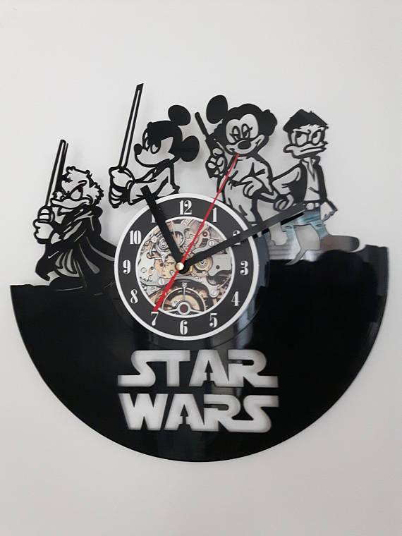 Disney Star Wars Handmade Vinyl Record Wall Clock