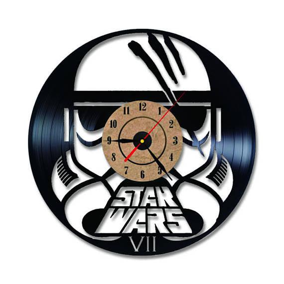 Stormtrooper Warrior Handmade Vinyl Record Wall Clock