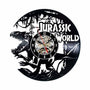 Jurassic World Handmade Vinyl Record Wall Clock