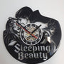 Sleeping Beauty Handmade Vinyl Record Wall Clock