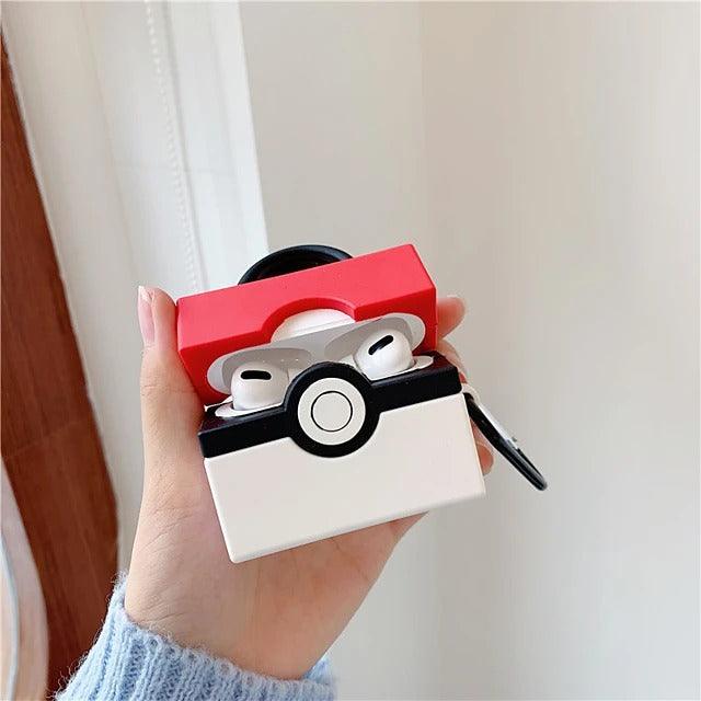 Square PokeBall AirPods Pro Headphone Case