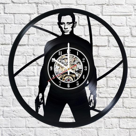 Bond 007 Vinyl Record Wall Clock - Cool Design