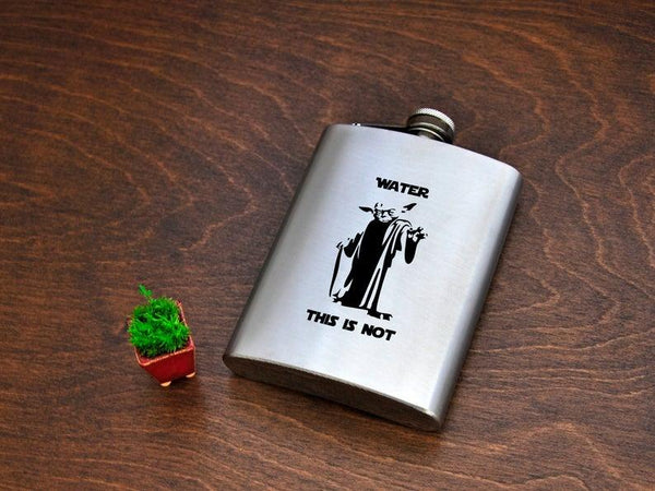 Star Wars Yoda Funny Hip Flask