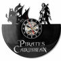 Pirates of the Caribbean Theme Handmade Vinyl Record Wall Clock