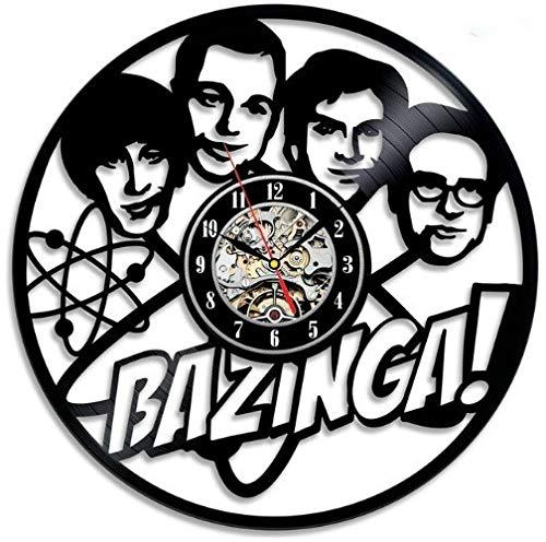 Big Bang Theory Bazinga Handmade Vinyl Record Wall Clock