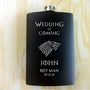 Game of Thrones Personalized Black Matte Flask