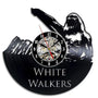 White Walkers Game of Thrones Design Handmade Vinyl Record Wall Clock