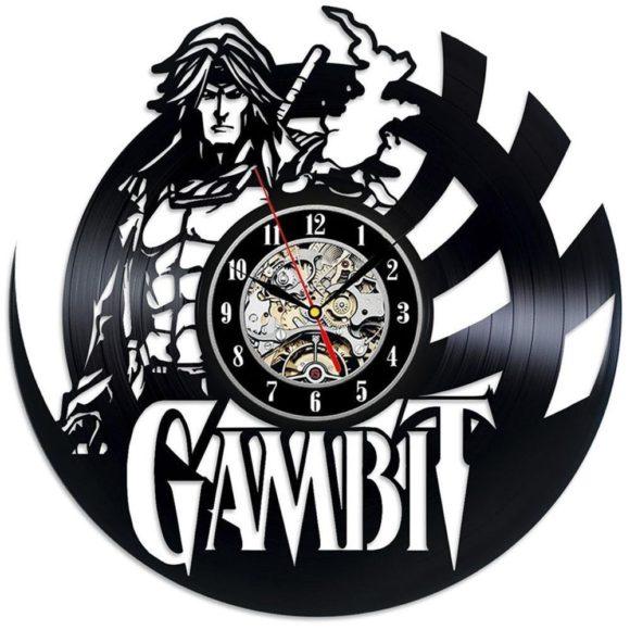 Gambit Marvel Comics Handmade Vinyl Record Wall Clock