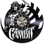 Gambit Marvel Comics Handmade Vinyl Record Wall Clock