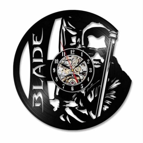 Blade Movie Theme Handmade Vinyl Record Wall Clock