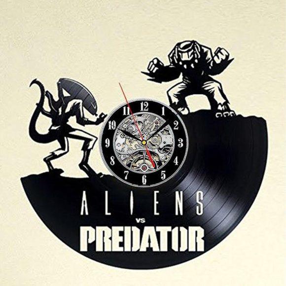 Alien vs Predator Game Handmade Vinyl Record Wall Clock