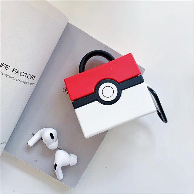 Square PokeBall AirPods Pro Headphone Case