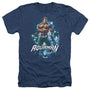 Jla-Water Powers Adult Heather Tee- Navy - Medium - Hollywood Box