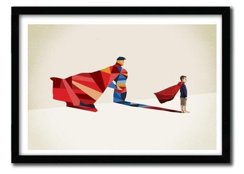 DC SUPERMAN WALKING SHADOW wall art by JASON RATLIFF - Hollywood Box