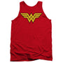 Dc-Wonder Woman Logo - Adult Tank Top - Red- Large - Hollywood Box