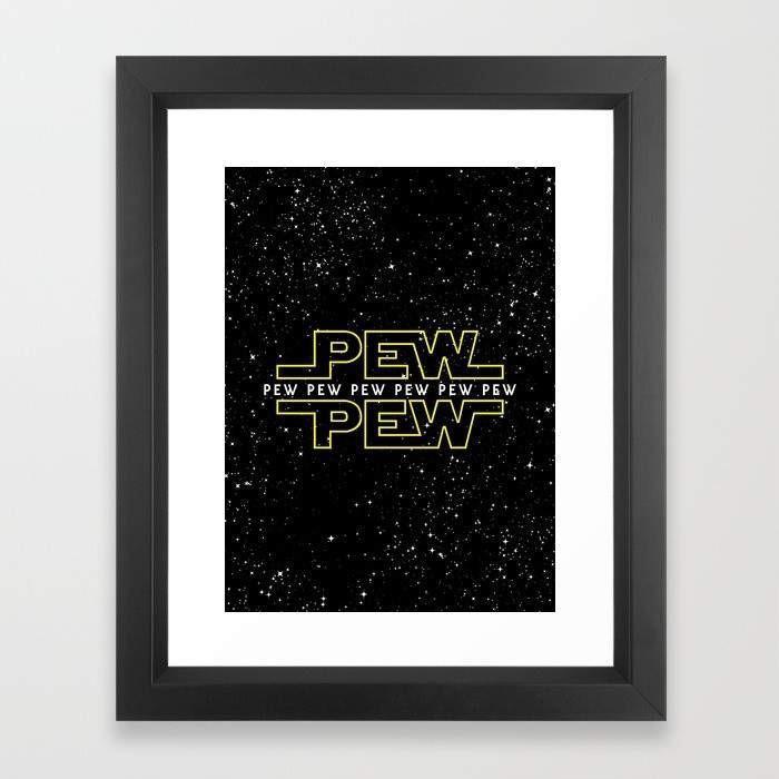 Pew Pew Star Wars Vector Frame