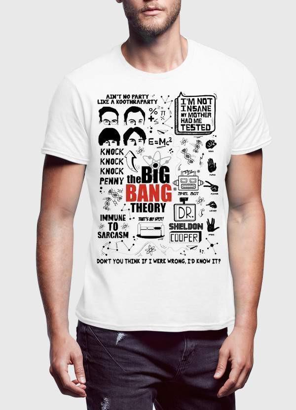 The Big Bang Theory Doodle Printed Tshirt