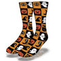 Fun Halloween Themed Checkerboard Socks - Hollywood Box