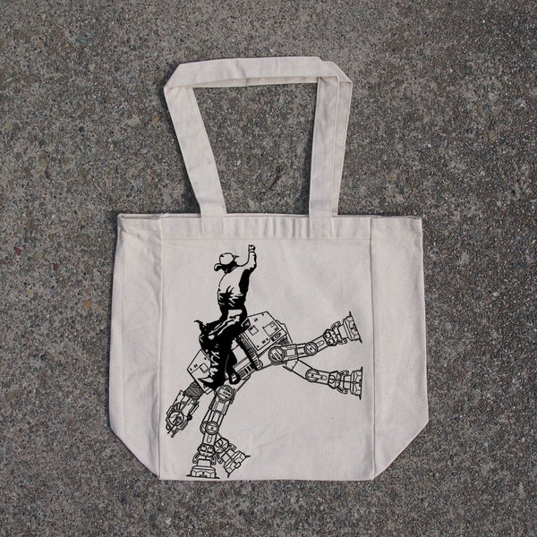 Star Wars AT-AT Rodeo - Cotton Canvas Natural Tote Bag