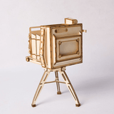 Kids DIY Assembly Toys Wooden 3D Retro Camera Puzzle - Hollywood Box