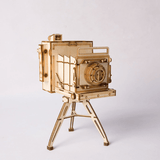 Kids DIY Assembly Toys Wooden 3D Retro Camera Puzzle - Hollywood Box